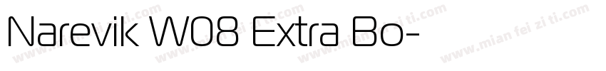 Narevik W08 Extra Bo字体转换